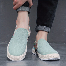 Mens Espadrilles Shoes Casual Slip on Loafer Shoes Comfortable Walking Shoes Canvas Sneakers