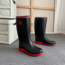 Mens Rain Boots Wear resistant Waterproof Non slip Knee High Rain Shoes For Outdoor Working Fishing