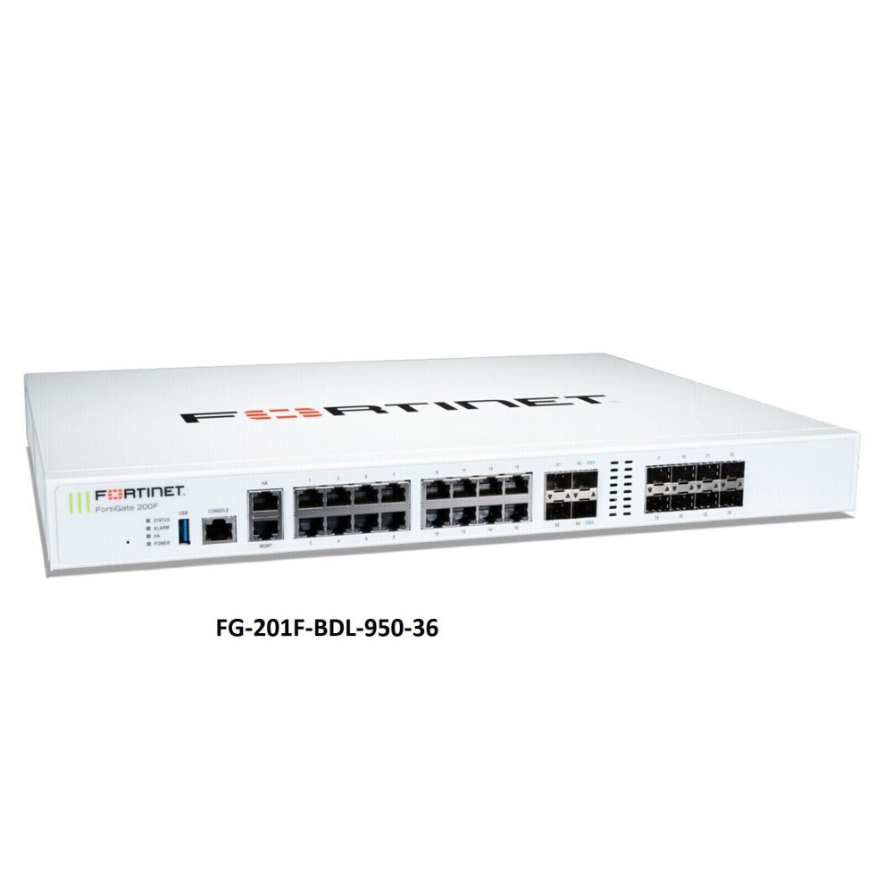 Fortinet Fortigate Fg-201F-Bdl-950-36 Forticare Premium And Fortiguad 842382192856