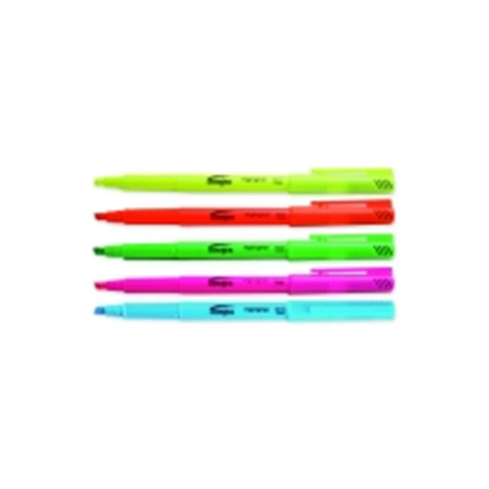 Sharpie Highlighter Pen Style Integra Chisel Point Assorted Set Of 5