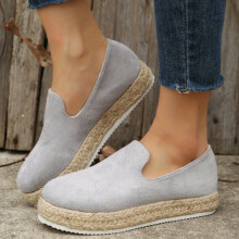 Womens Platform Loafers Casual Slip On Outdoor Shoes Comfortable Espadrille Shoes