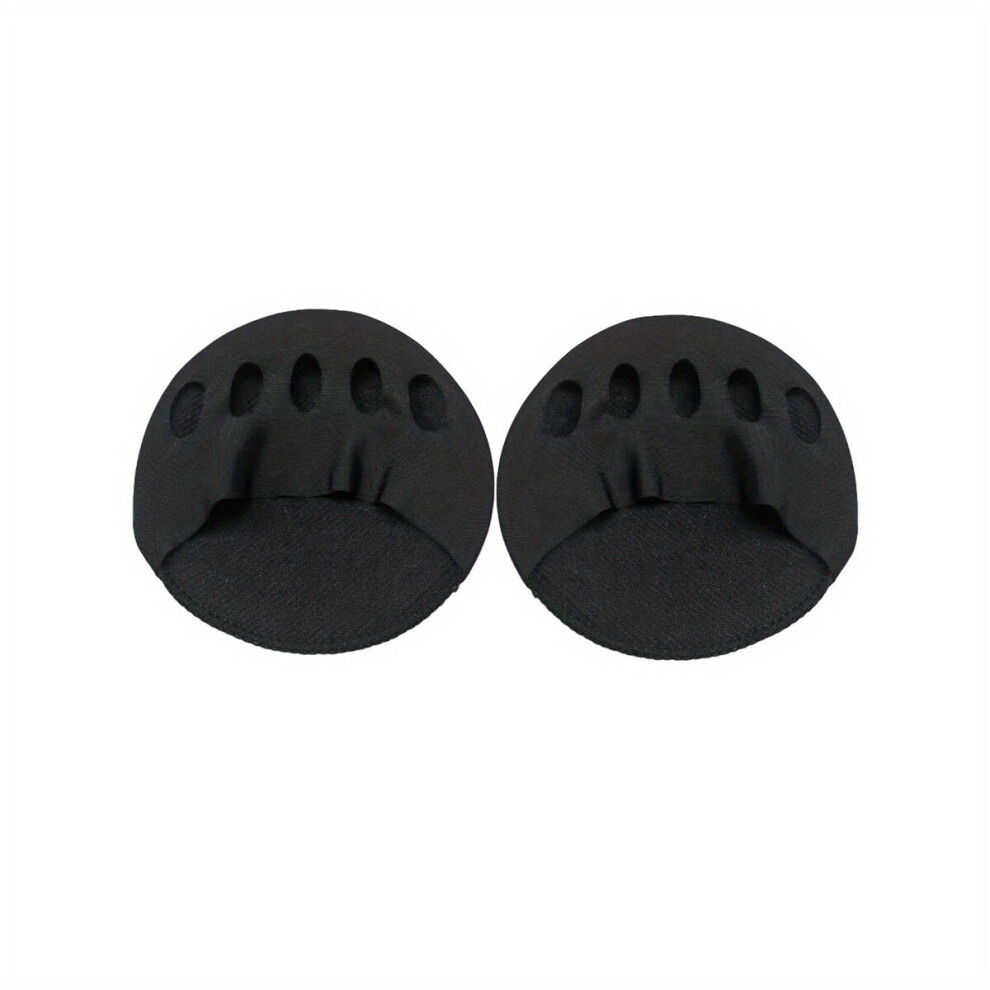 Black 1Pair Forefoot High Heels Insoles Thickened Non Slip Shock Absorbing Foot Pads Insoles