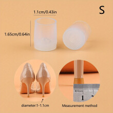 1pair Anti Wear resistant Heel Cover For High Heels Small Round Heel U shaped Heel Protector Heel Repair Replacement