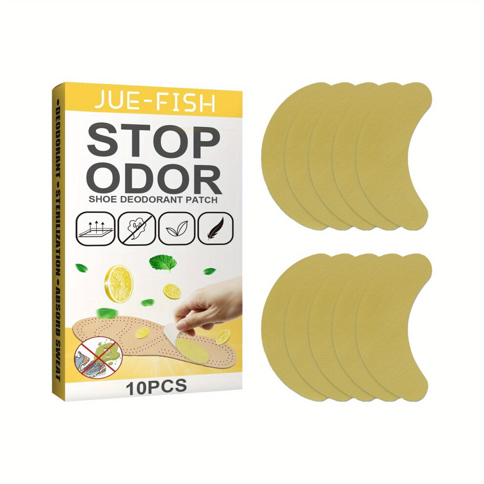 Yellow Shoe Deodorant Stickers Fresh And Odor Resistant Anti Foot Odor Foot Sweat Sports Ball Shoe Odor Insole Stickers