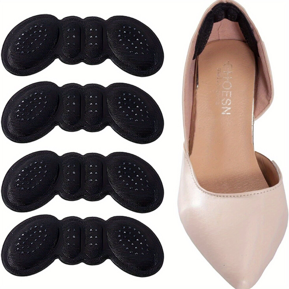 Multicoloured Heel Pads Inserts For Women Anti Slip Heel Grips That Prevent Blisters 4Pairs