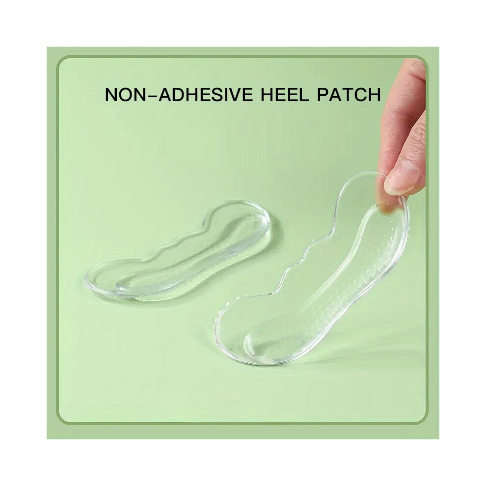 1Pair Silicone Heel Patch For Anti Drop High Heels Anti Wear Foot Patch For Loafer Shoes Half Size Pad For Reducing Size