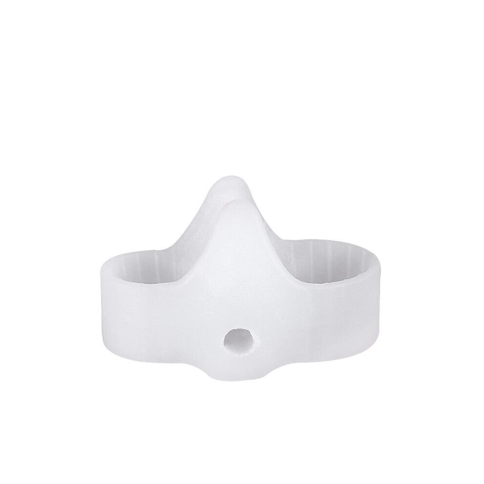 White 2Pcs 1Pair Silicone Toe Spreader Separator Bunion Hallux Valgus Corrector Thumb Finger Correction Straightener Foot Care Tool