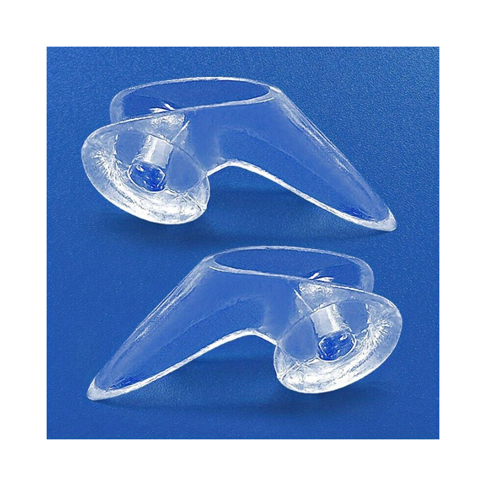 1 Pair Silicone Thumb Corrector Single hole Toe Separator For Separating Toes And Correcting Hallux Valgus Adjustable Foot Care Tool