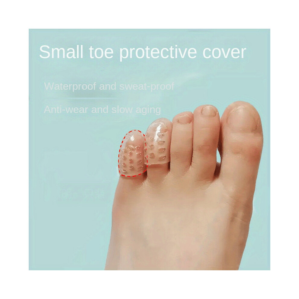 2pcs Small Toe Protectors For Against Abrasion Feet
