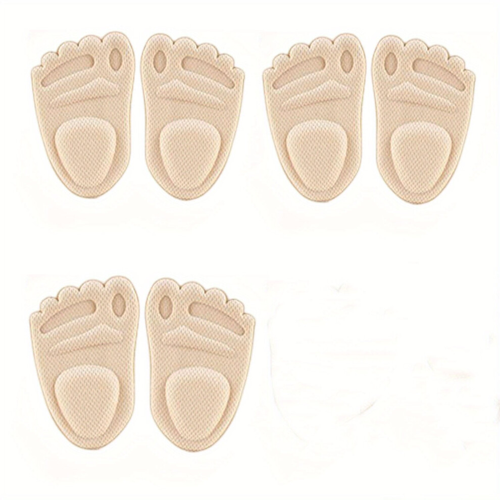 Multicoloured Metatarsal Pads For Women Forefoot High Heels Shoes Insoles Thickened Anti Sliding Pads Shock Cushioning Foot Pad Shoe Inserts 3 Pairs