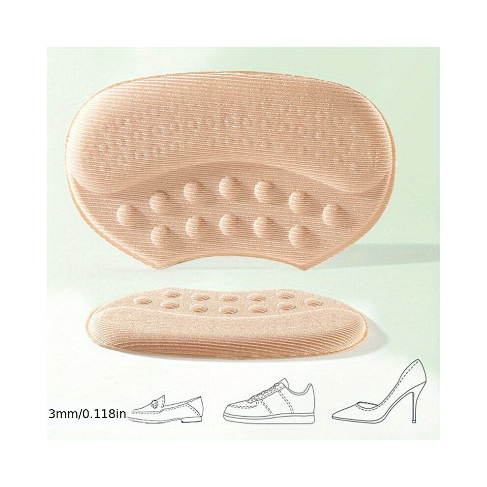 1pair 4d Heel Stickers Anti drop High Heels Womens Insoles Adjust Size Anti slip Anti wear Foot Shoes Big Change Small Artifact High Heels Air Cushio