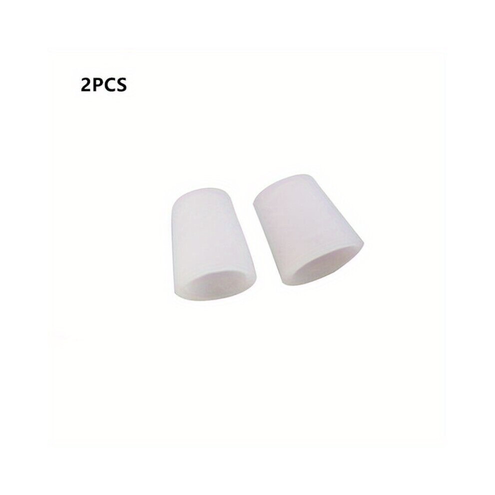 White 1 Pair Silicone Toe Protector Small Toe Protector Grinding Foot Care Pedicure Pinky Tube Corn Blister Bunion Corrector Little Finger Protector