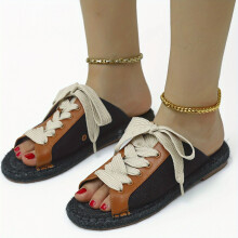 Womens Espadrille Shoes Casual Lace Up Flat Summer Sandals Comfortable Walking Shoes