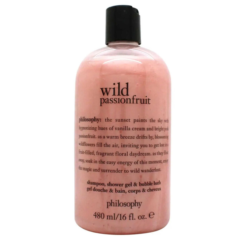 Philosophy Shampoo / Shower Gel / Bubble Bath 480ml Wild Passion Fruit