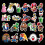 100pcs Super Mario Bros πριγκίπισσα Kawaii Σημειώσεις αυτοκόλλητα Laptop ποδήλατα αδιάβροχο 6