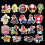 100pcs Super Mario Bros πριγκίπισσα Kawaii Σημειώσεις αυτοκόλλητα Laptop ποδήλατα αδιάβροχο 3