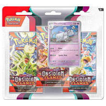 POKÉMON TCG: Escarlata y Púrpura: Llamas de Obsidiana: Paquete de 3 Sobres