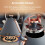Tower Tower Cavaletto Grey Pyramid Kettle 4 Slice Toaster Microwave & Canisters 6