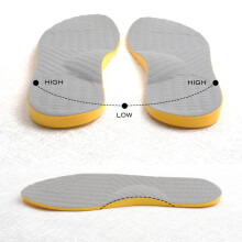 1pair O shaped Leg Gait Correction Insoles High Outer And Inner Low Insoles Anti wear Partial Insoles On The Outside Of The Sole