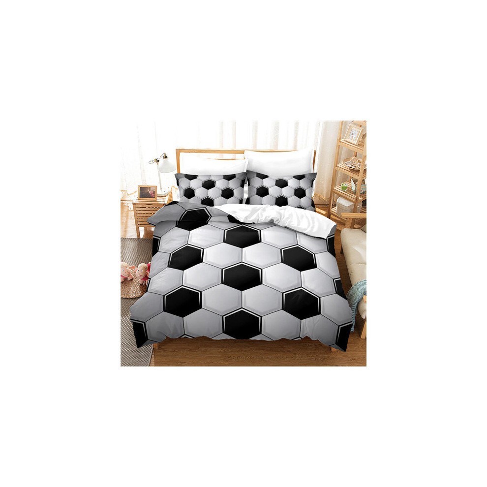 (A, King) Football Duvet Cover with Pillowcase Bedding Set