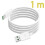 OPPO Câble USB vers USB-C Original Oppo DL129 VOOC 65W Blanc 1m 5