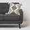 Homescapes Malmo Handwoven Textured Grey & Black Cushion 45 x 45 cm 2