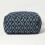 Homescapes Tula Handwoven Textured Navy & Teal Pouffe Bean Cube 1