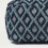Homescapes Tula Handwoven Textured Navy & Teal Pouffe Bean Cube 3