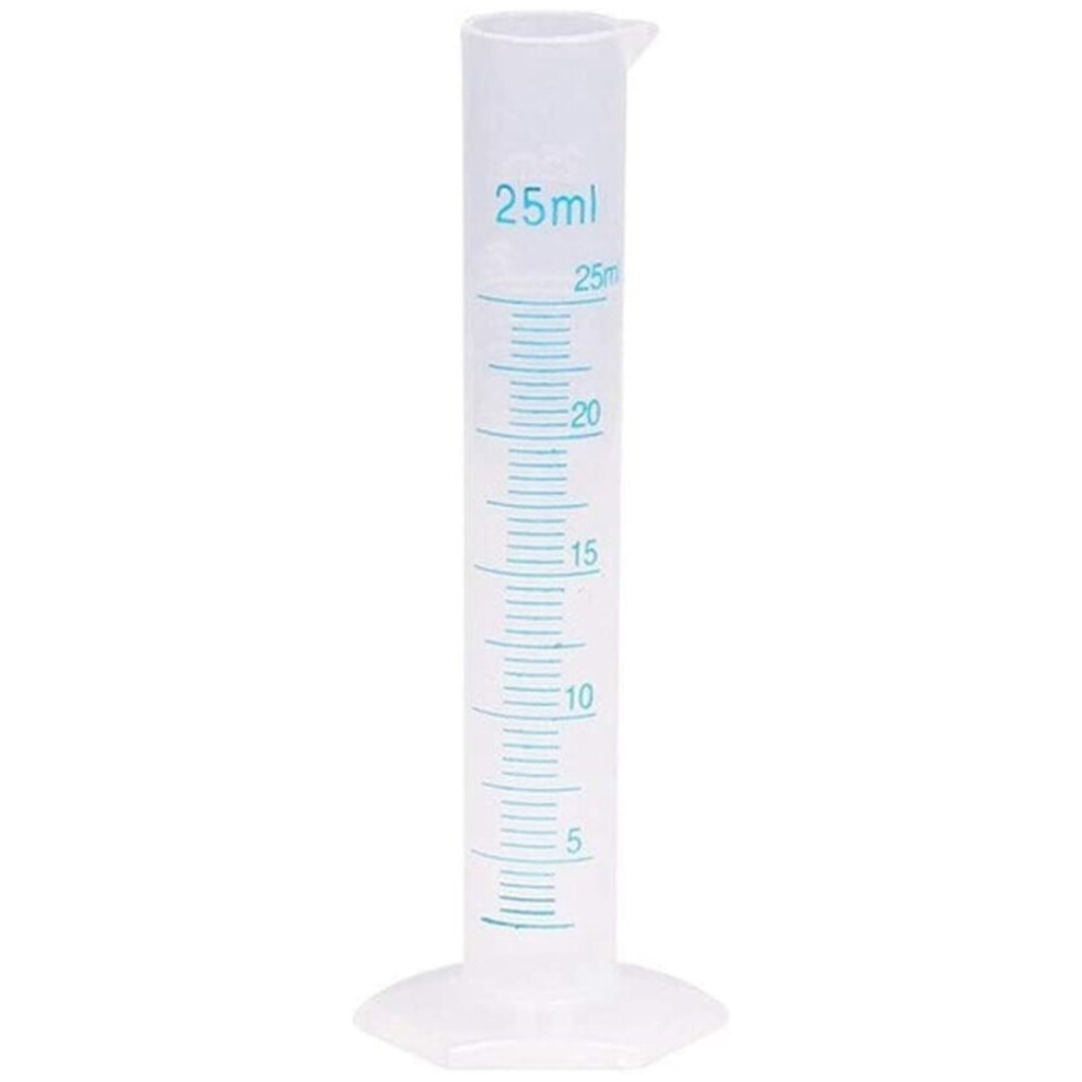 Measuring Cylinder Plastic Graduated Tube Tool for Lab(25Ml)