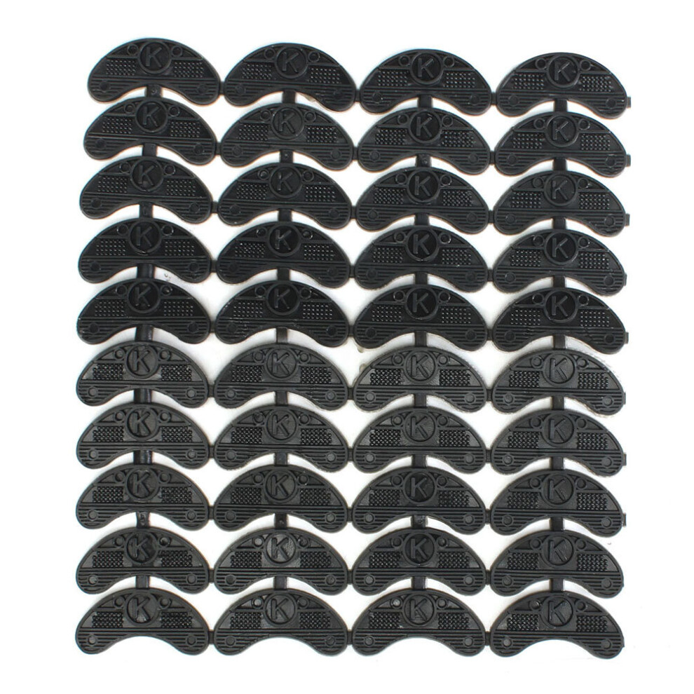 40PCS 20-Pair Rubber Heel Savers Toe Plates Taps DIY Shoe Repair Pads Size:56*24*3.1MM