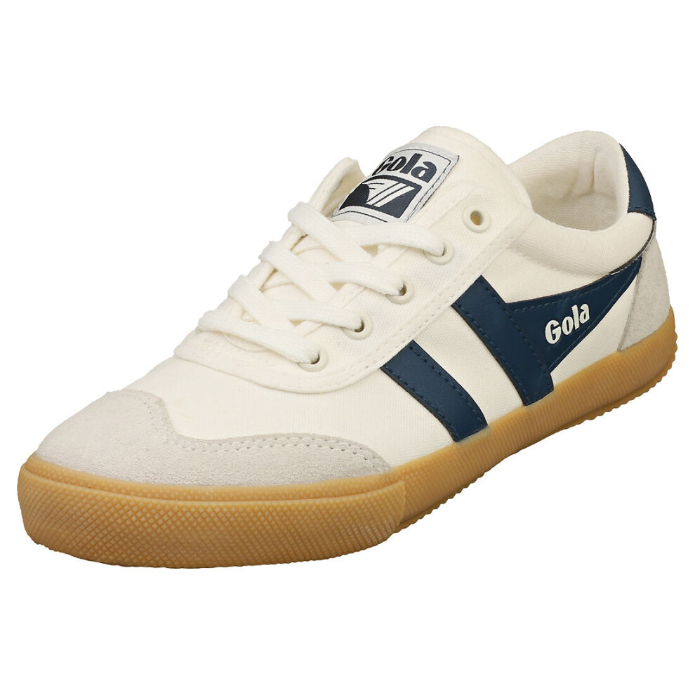 (7) Gola Badminton Womens Casual Trainers in Off White Navy