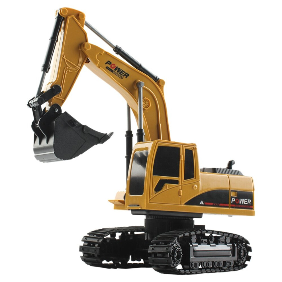 5CH Remote Control Excavator,Remote Control Truck RC Tractor Construction Vehicles Toys with Lights & Sound for Girls Kids 4 5 6 7 8