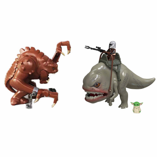 Rancor Monster VS Blurrg Beast) Fit Lego Star Wars Rancor Monster