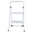 AAMEN Steel Folding 2 Steps Ladder Step Stool with Handgrip Anti-slip 2