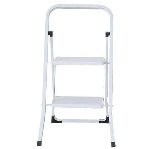 AAMEN Steel Folding 2 Steps Ladder Step Stool with Handgrip Anti-slip 1