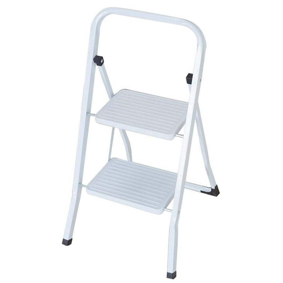 Aamen Steel Folding 2 Steps Ladder Step Stool With Handgrip Anti-Slip 6013427435458