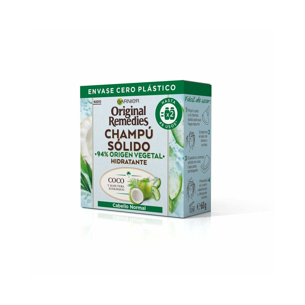 Shampoo Bar Garnier Original Remedies Coconut Aloe Vera Moisturizing 60 g (S05101833)