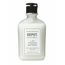 Șampon pentru barbă, Depot, 500 Beard & Mustache Specifics No. 501, Provitamina B5, Hidratant și clarifiant, 250 ml