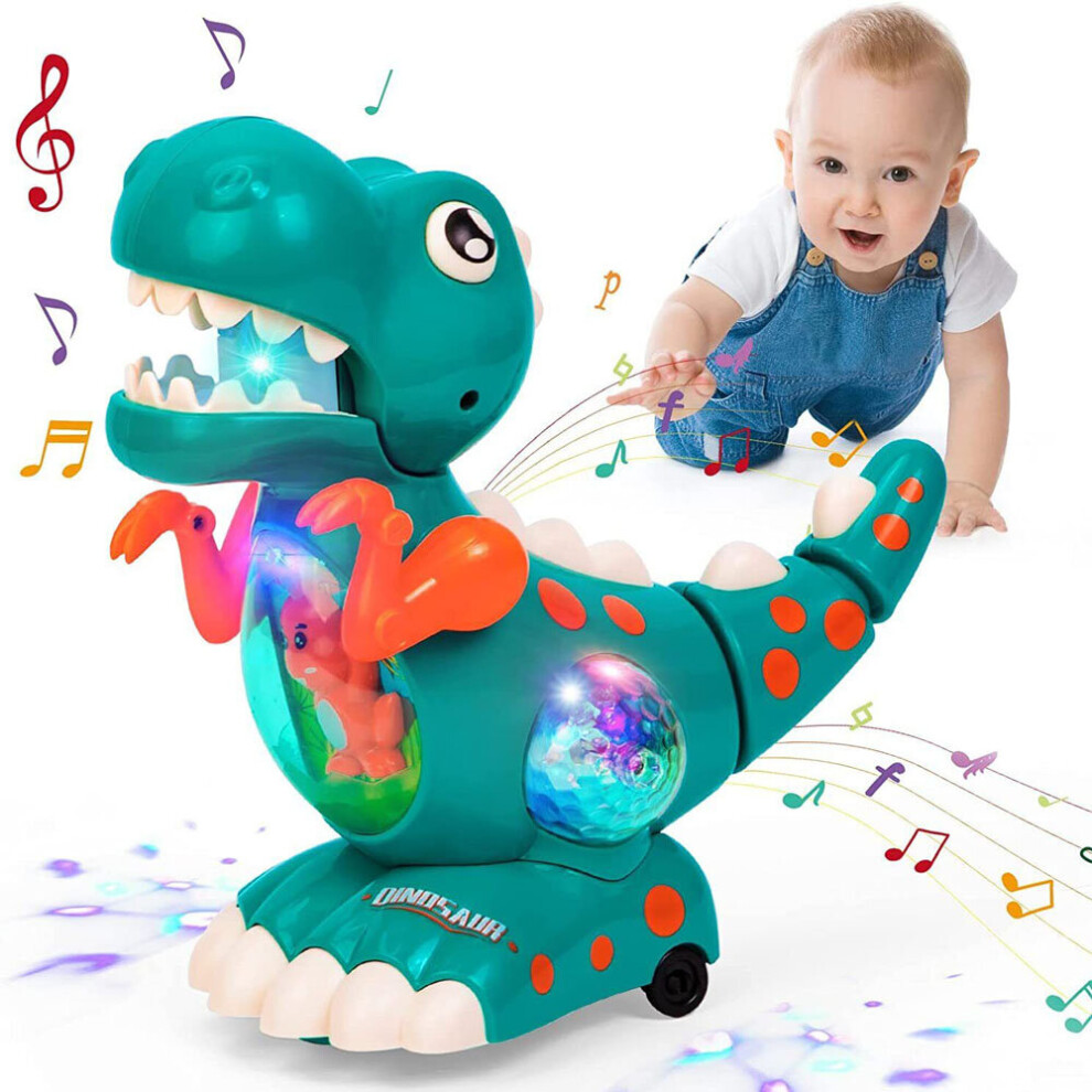 Electric Dinosaur Toys for 1-5 Year Old Boys Roar with Music and Light