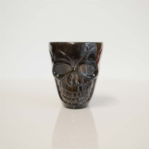 4Pcs  Halloween Clear Skull Shot Glasses - 55ml Tableware Spooky Décor 2