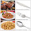 (24pc set) Cutlery Set Stainless Steel Hammered Handle Silver 3