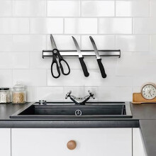 Kitchen Knife Rack Magnetic Utensil Holder Strip Bar 40cm -2pcs
