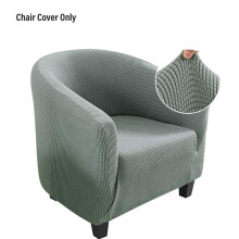 (Style L) Tub Chair Slipcover Club Chair Cover Elastic Removable Washable Durable Nonslip