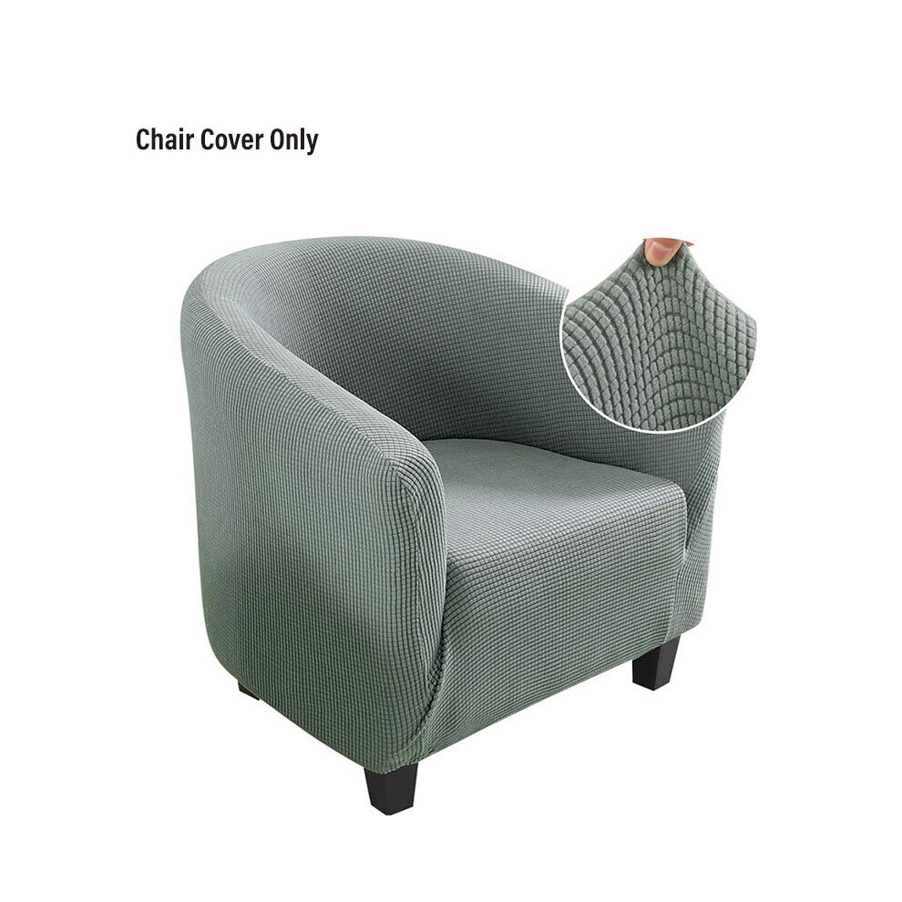 (Style L) Tub Chair Slipcover Club Chair Cover Elastic Removable Washable Durable Nonslip