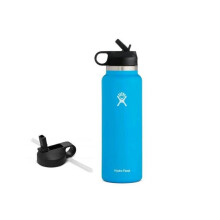 (Pacific, 32oz) Water Bottle | Straw Lid | Outdoor Portable Insulated Cup