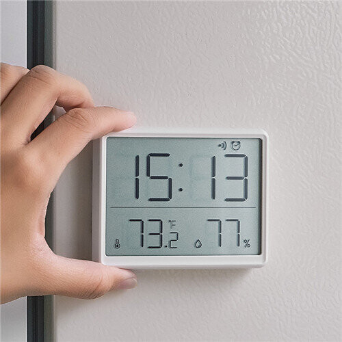 (A) Multifunctional Display of Temperature and Humidity Minimalist Digital Clock 1