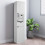 High Gloss Bathroom Tallboy Free Standing Cabinet Tall Storage 5