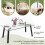 Costway Tempered Glass Coffee Table Modern Rectangular Table Living Room 9