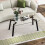 Costway Tempered Glass Coffee Table Modern Rectangular Table Living Room 5