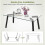 Costway Tempered Glass Coffee Table Modern Rectangular Table Living Room 7